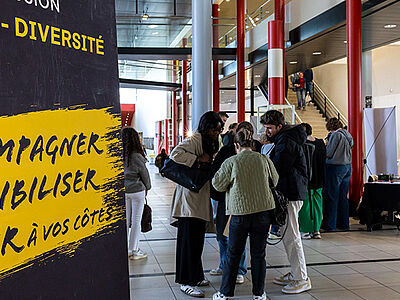Stand de la Mission égalité diversité au Pôle Formation
