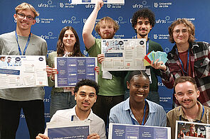 photo de groupe d'étudiants du workshop des étudiants ambassadeurs de l’UFR3S 