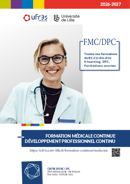 Brochure FMC/DPC 2026-2027 (pdf, 220 Ko, ouverture dans une nouvelle fenêtre)