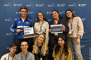 photo de groupe d'étudiants du workshop des étudiants ambassadeurs de l’UFR3S 