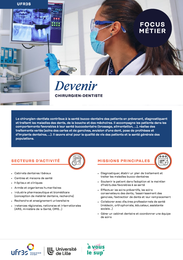 Fiche métier : Devenir chirurgien-dentiste