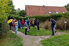 Visite d'un jardin au Conservatoire botanique national de Bailleul sous la pluie