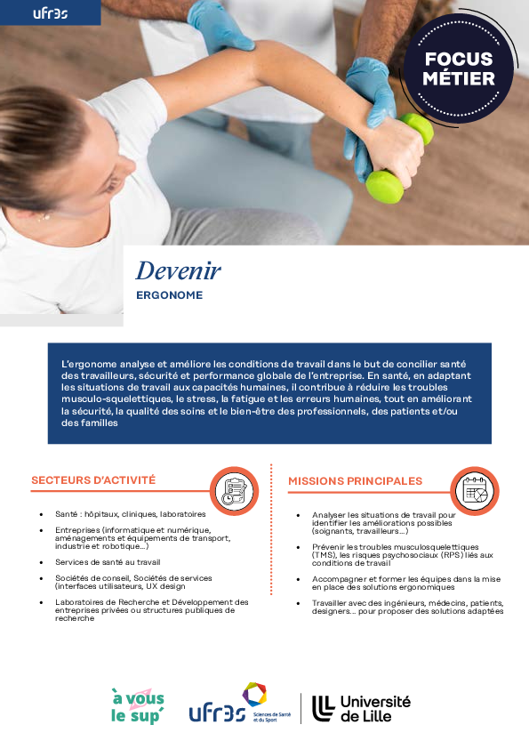 Fiche métier : Devenir ergonome