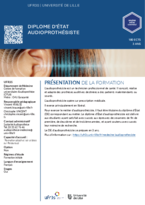 Plaquette de présentation du diplôme d'état d'Audioprothésiste, pdf, Nouvelle fenêtre