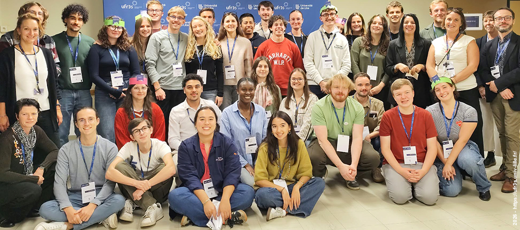 photo de groupe des étudiants du workshop des étudiants ambassadeurs de l’UFR3S 